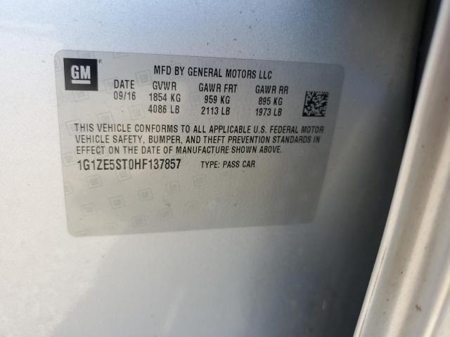 2017 CHEVROLET MALIBU LT - 1G1ZE5ST0HF137857