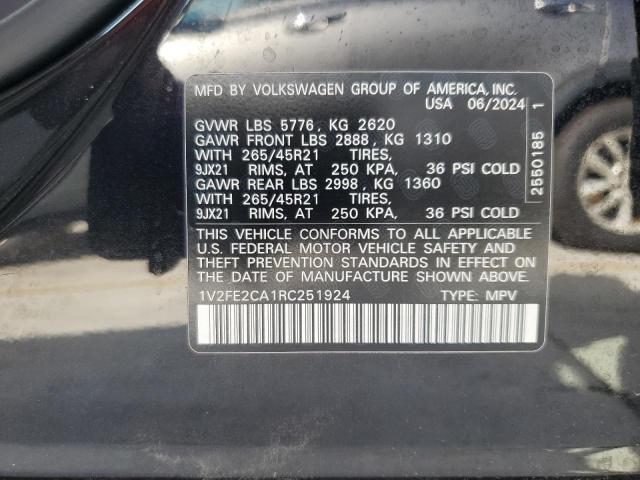 2024 VOLKSWAGEN ATLAS CROS 1V2FE2CA1RC251924