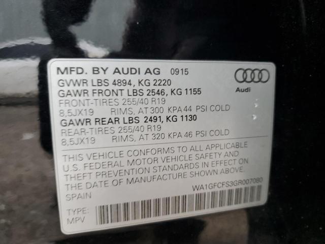2016 AUDI Q3 PRESTIG - WA1GFCFS3GR007080