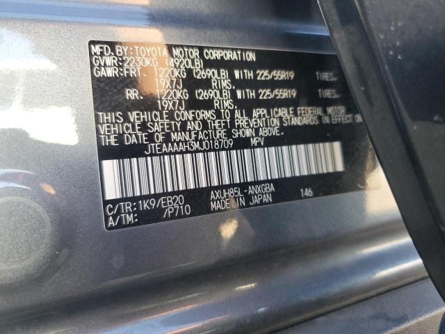 2021 TOYOTA VENZA LE JTEAAAAH3MJ018709