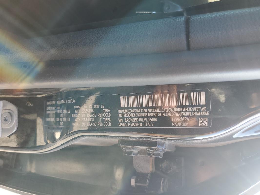 2020 JEEP RENEGADE L - ZACNJBD19LPL92408