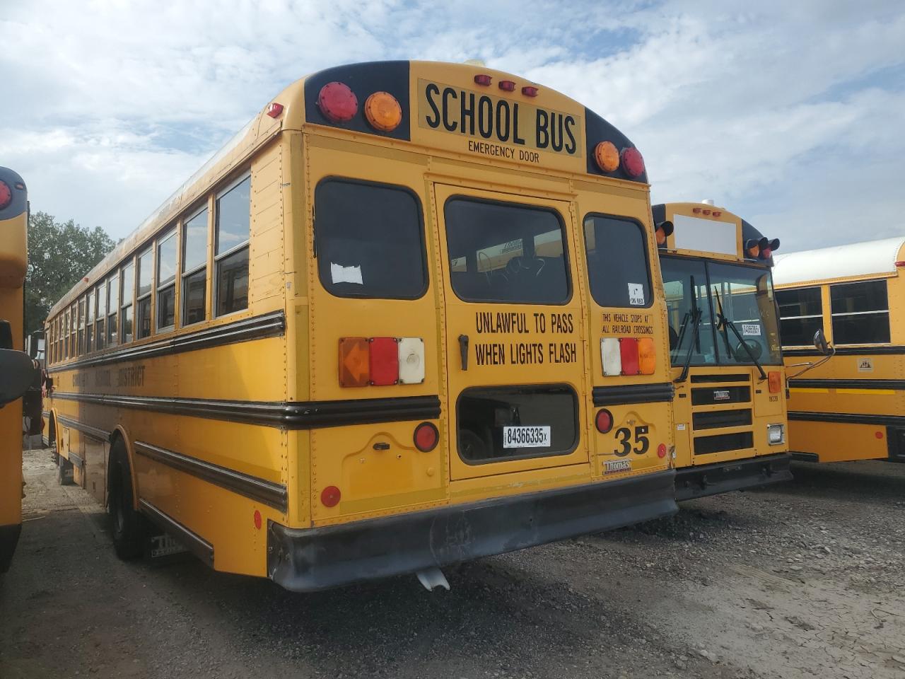 Lot #3263668729 2011 THOMAS SCHOOL BUS