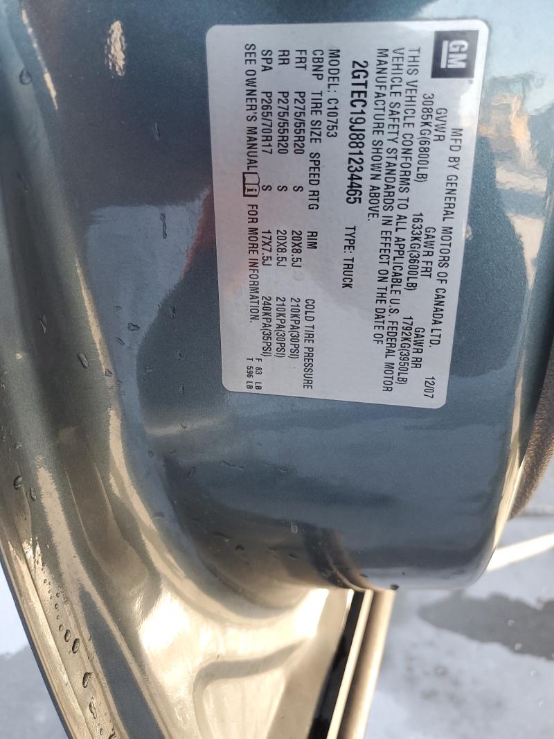 2008 GMC SIERRA C15 #3280501134