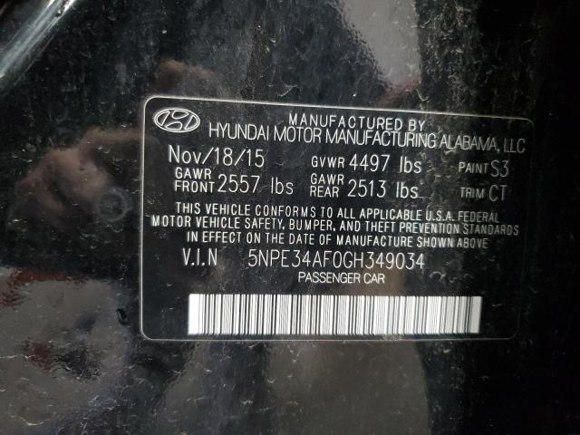 2016 HYUNDAI SONATA SPO 5NPE34AF0GH349034