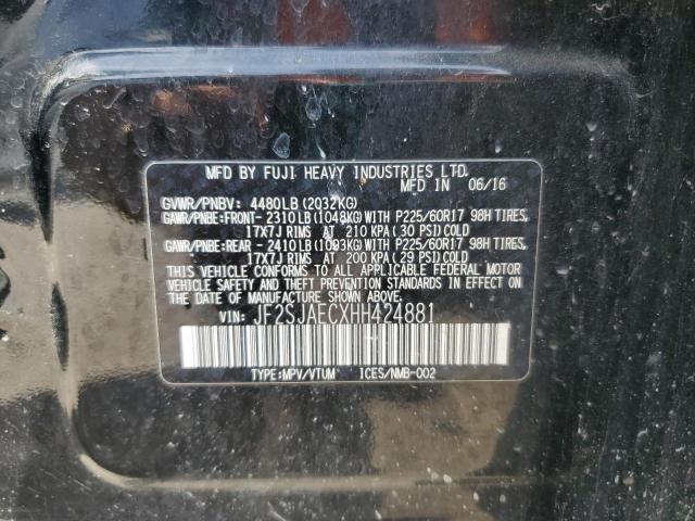 2017 SUBARU FORESTER 2 - JF2SJAECXHH424881