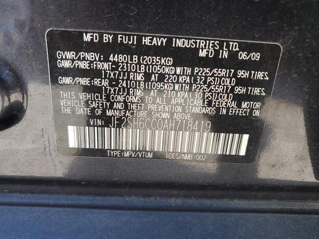 2010 SUBARU FORESTER 2 #3269870690