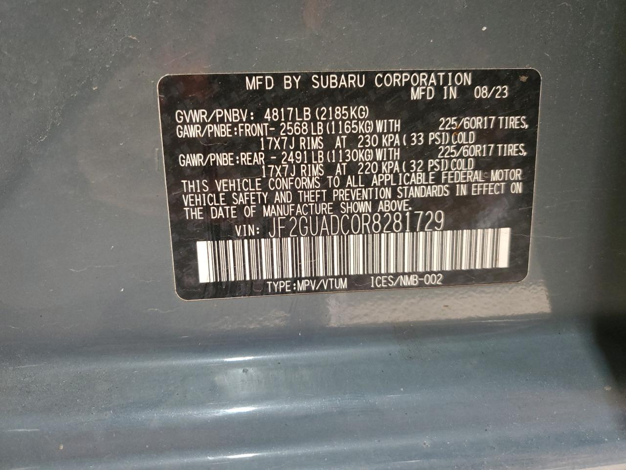 SUBARU CROSSTREK PREMIUM