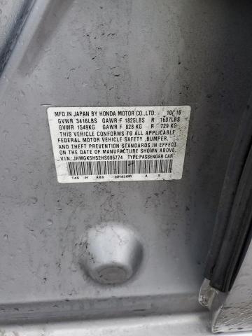 2017 HONDA FIT LX - JHMGK5H52HS006774