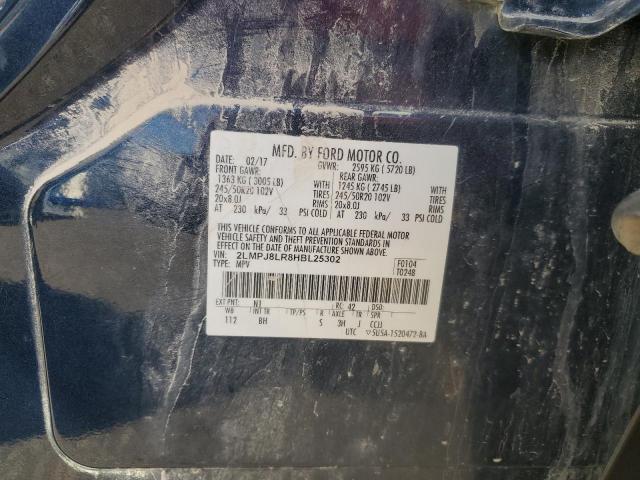 2017 LINCOLN MKX RESERV 2LMPJ8LR8HBL25302