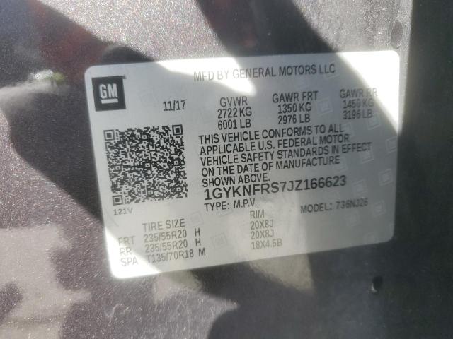 2018 CADILLAC XT5 PREMIU - 1GYKNFRS7JZ166623