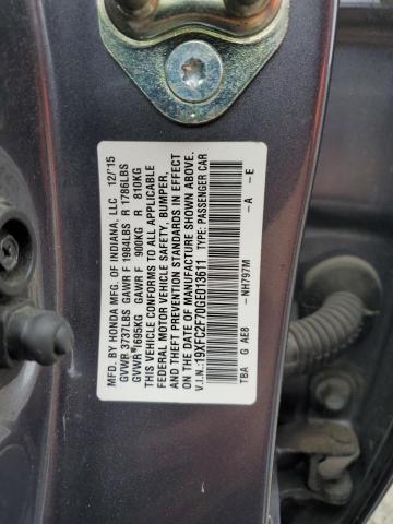 2016 HONDA CIVIC EX - 19XFC2F70GE013611