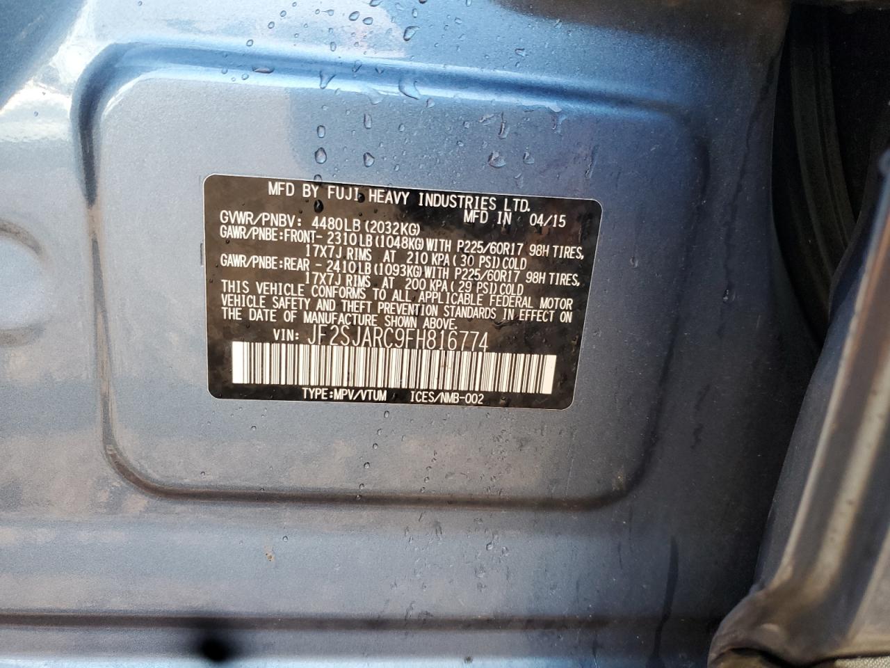 SUBARU FORESTER 2.5I LIMITED