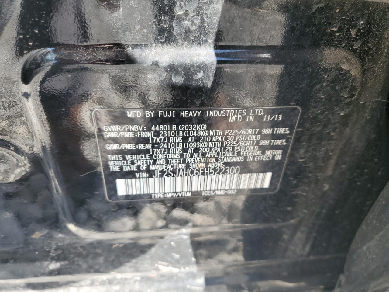 SUBARU FORESTER 2.5I LIMITED