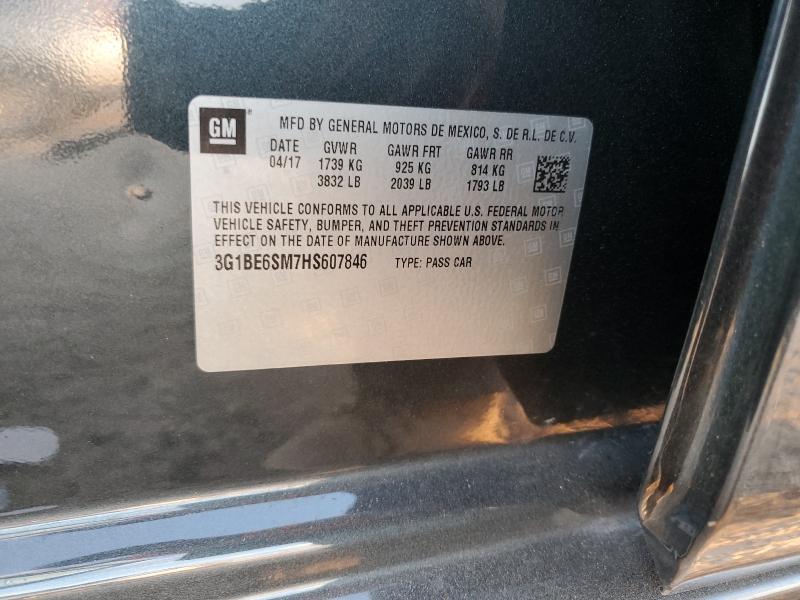 2017 CHEVROLET CRUZE LT - 3G1BE6SM7HS607846