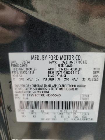 2014 FORD F150 SUPER - 1FTFW1CT8EKD65543