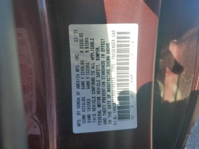 2016 HONDA ACCORD LX 1HGCR2F38GA144210