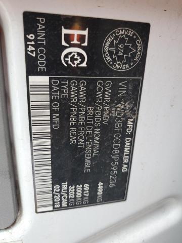 2018 MERCEDES-BENZ SPRINTER 3 WD3BF0CD8JP595236