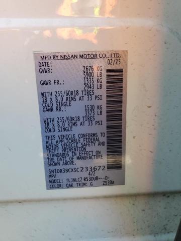 2025 NISSAN PATHFINDER - 5N1DR3BCXSC233672