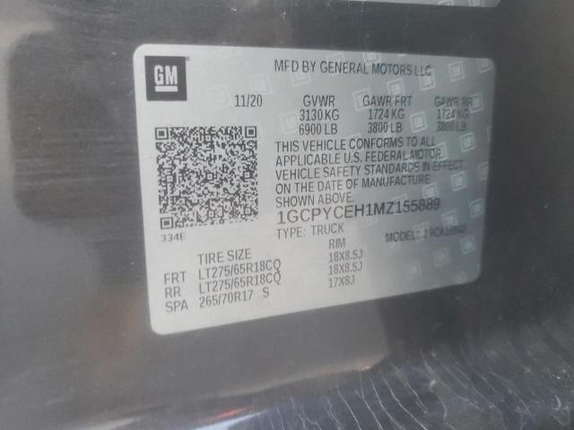 2021 CHEVROLET SILVERADO - 1GCPYCEH1MZ155889