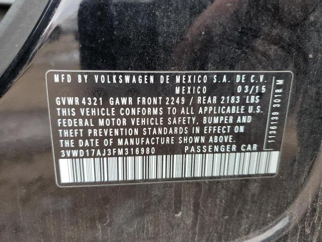 2015 VOLKSWAGEN JETTA SE 3VWD17AJ3FM316980