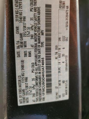 2017 FORD ESCAPE SE #3260485571