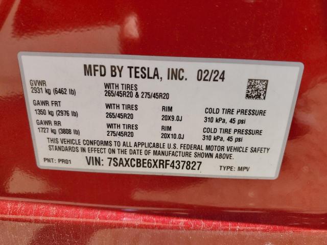 2024 TESLA MODEL X #3286888219
