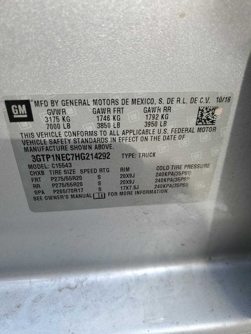 2017 GMC SIERRA C15 #3316154246