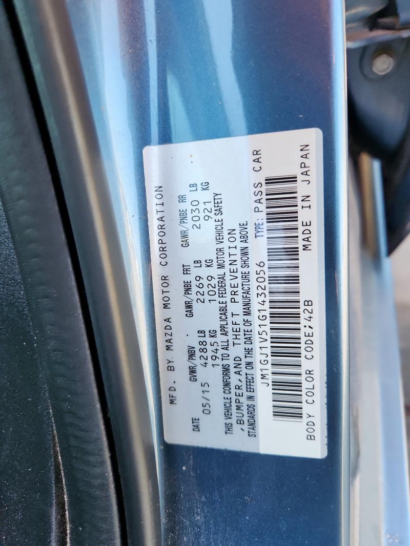 2016 MAZDA MAZDA 6 - JM1GJ1V51G1432056