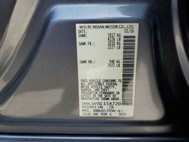 2016 NISSAN ALTIMA 2.5 #3302890948