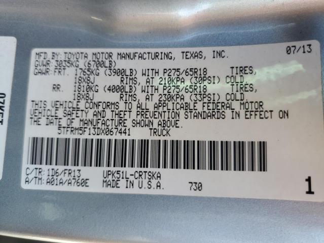 2013 TOYOTA TUNDRA DOU #3280469138