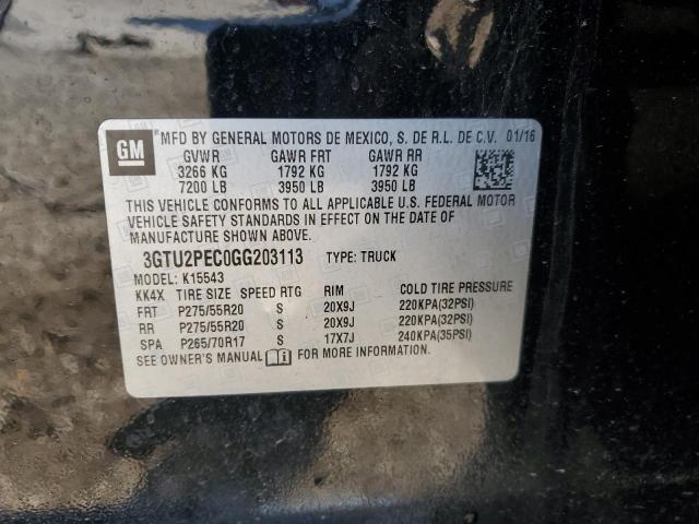 2016 GMC SIERRA K15 #3285750655