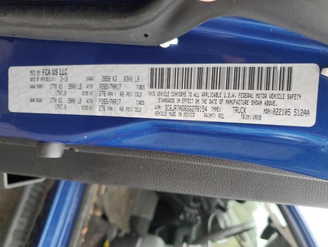 2016 RAM 1500 ST 3C6JR7AG6GG278154