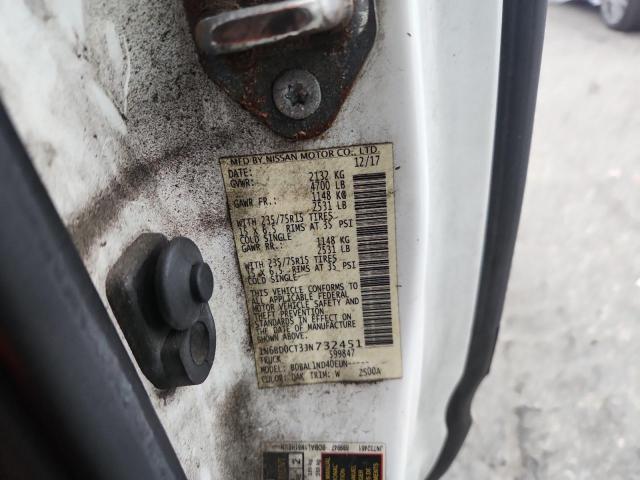 2018 NISSAN FRONTIER S - 1N6BD0CT3JN732451