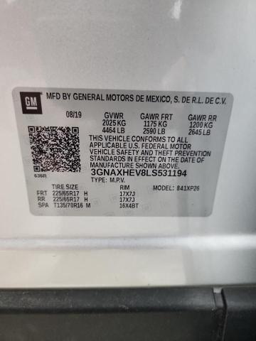 2020 CHEVROLET EQUINOX LS #3293287444