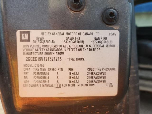 2002 CHEVROLET SILVERADO #3285738649