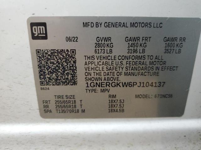 2023 CHEVROLET TRAVERSE LT 1GNERGKW6PJ104137