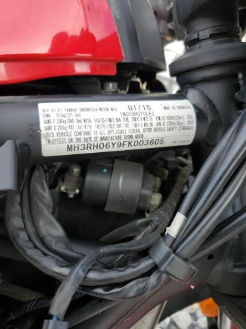 2015 YAMAHA YZFR3 MH3RH06Y9FK003605
