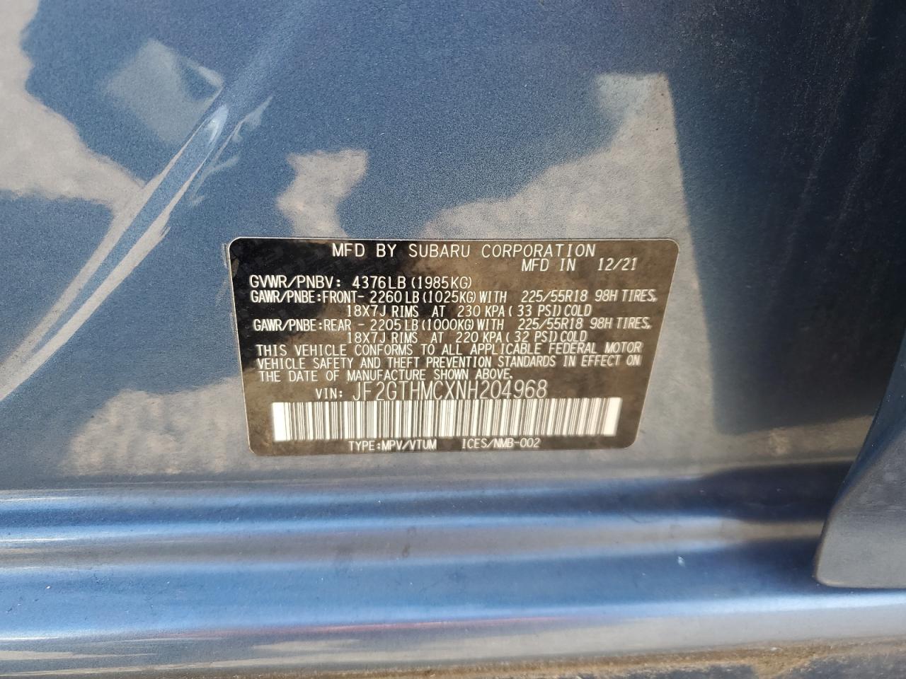 SUBARU CROSSTREK LIMITED