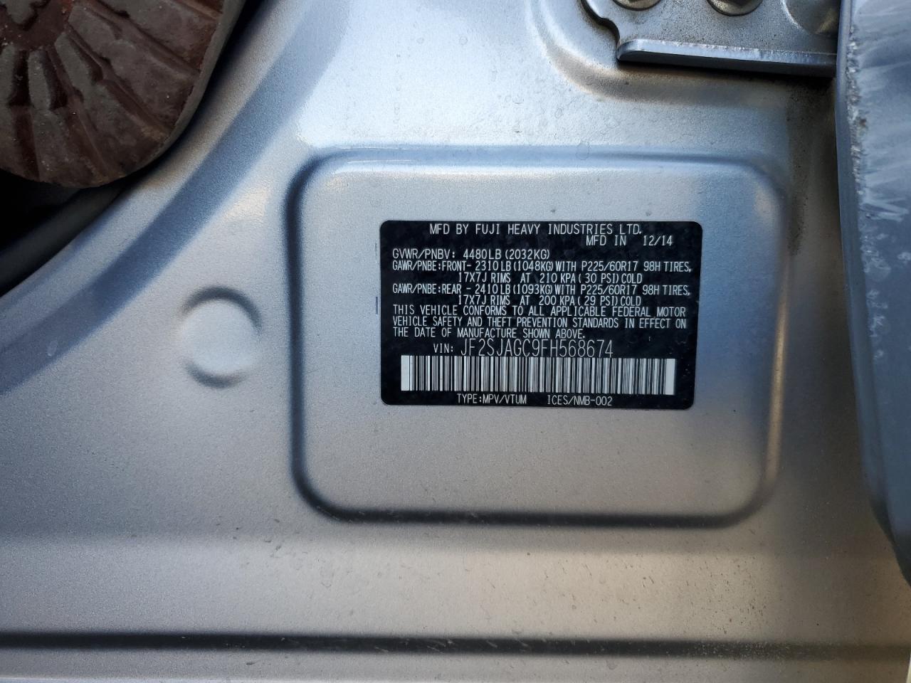 SUBARU FORESTER 2.5I PREMIUM