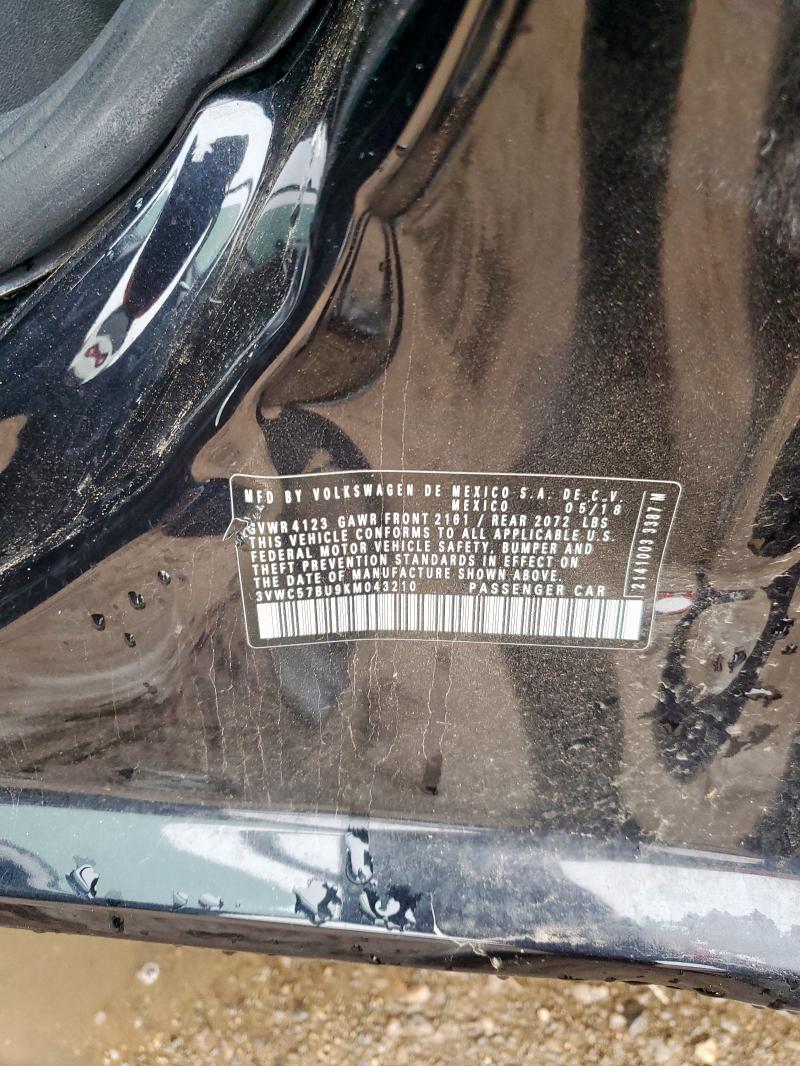 2019 VOLKSWAGEN JETTA S 3VWC57BU9KM043210