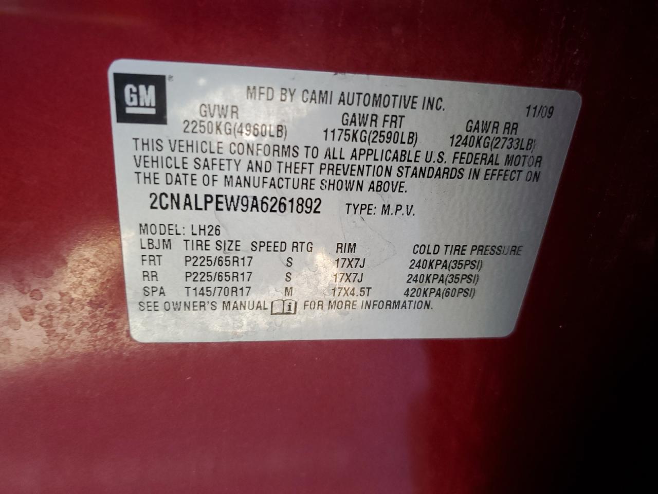 CHEVROLET EQUINOX LT