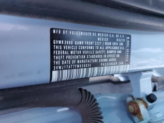 2015 VOLKSWAGEN BEETLE 1.8 #3294529544