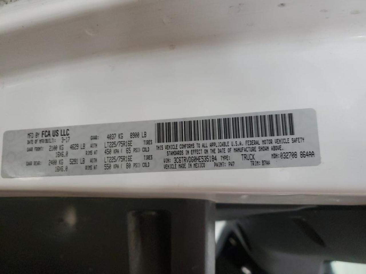 RAM PROMASTER 2500 HIGH