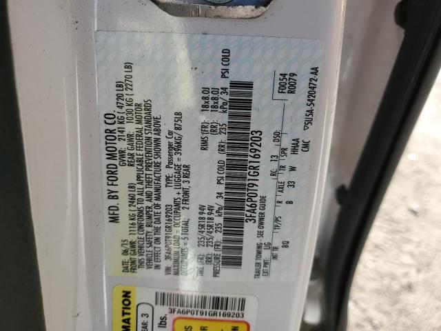 2016 FORD FUSION SE - 3FA6P0T91GR169203