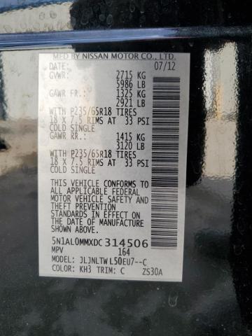 2013 INFINITI JX35 - 5N1AL0MMXDC314506