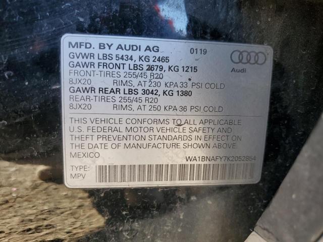 2019 AUDI Q5 PREMIUM PLUS WA1BNAFY7K2052854