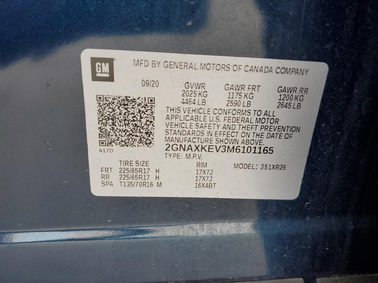 CHEVROLET EQUINOX LT