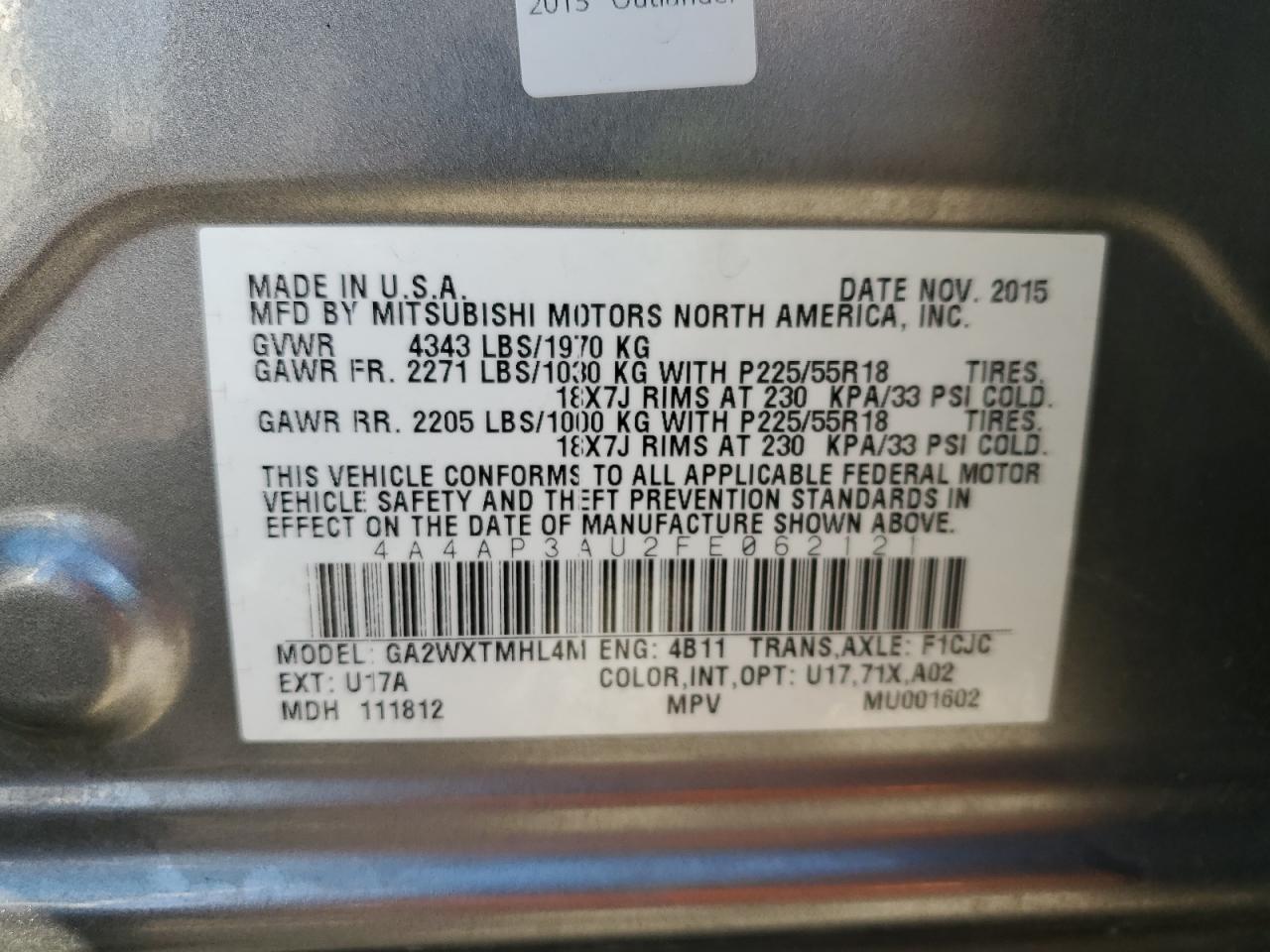 MITSUBISHI OUTLANDER ES