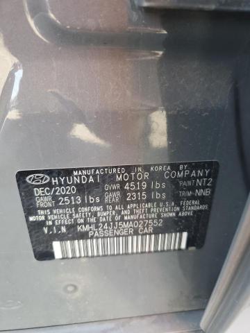 2021 HYUNDAI SONATA HYB #3309333055