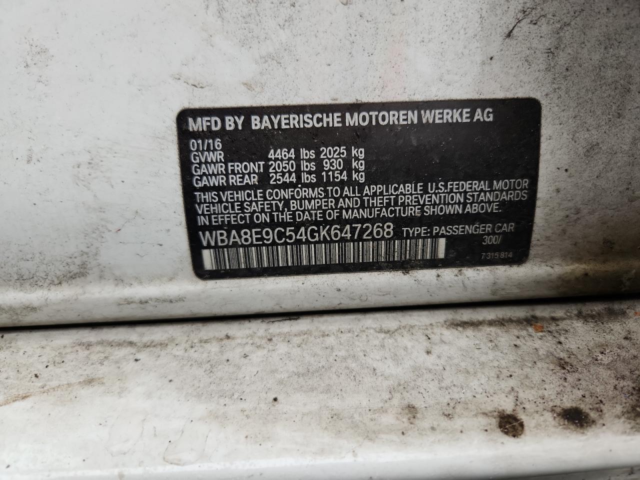 BMW 3 SERIES I SULEV